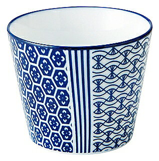 古青藍 藍波花 蕎麦猪口 51282195 KOYO 花伝 JAPANESE TABLEWARE vol.12