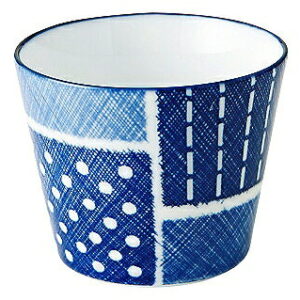 古青藍 藍格子 蕎麦猪口 51283195 KOYO 花伝 JAPANESE TABLEWARE vol.12