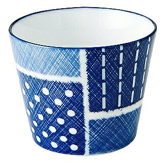 古青藍 藍格子 蕎麦猪口 51283195 KOYO 花伝 JAPANESE TABLEWARE vol.12
