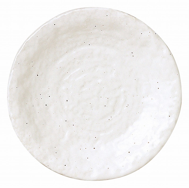 新粉引 石目16.5cm皿 51520012 KOYO 花伝 JAPANESE TABLEWARE vol.12
