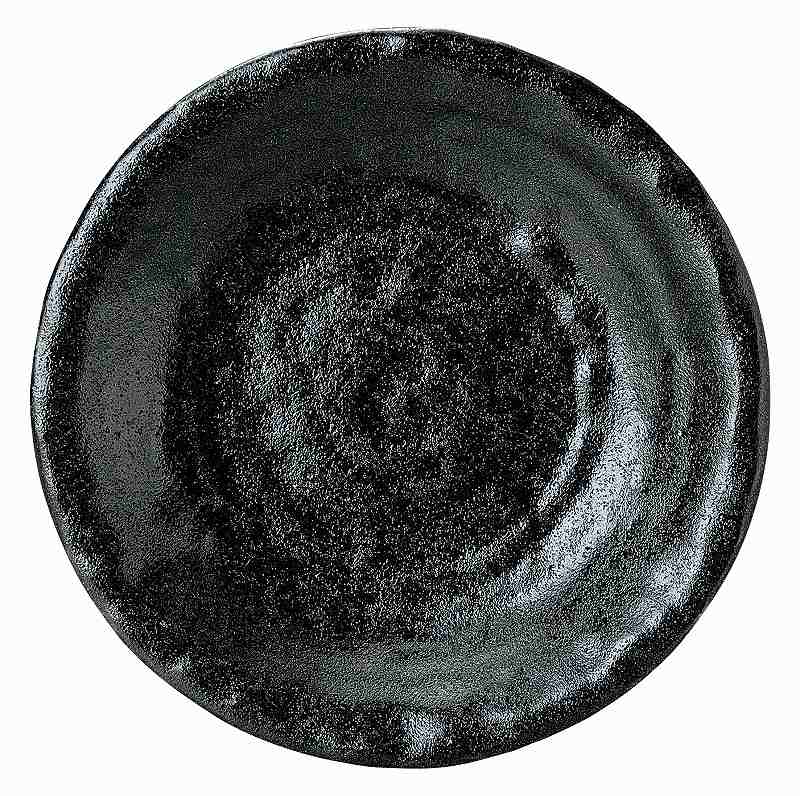 ゆず黒耀 石目22.5cm皿 51535008 KOYO 花伝 JAPANESE TABLEWARE vol.12