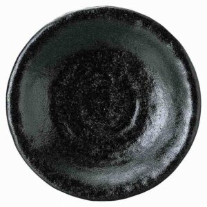 ゆず黒耀 石目19.5cm皿 51535010 KOYO 花伝 JAPANESE TABLEWARE vol.12