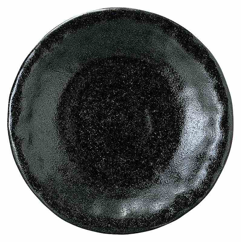 ゆず黒耀 石目16.5cm皿 51535012 KOYO 花伝 JAPANESE TABLEWARE vol.12