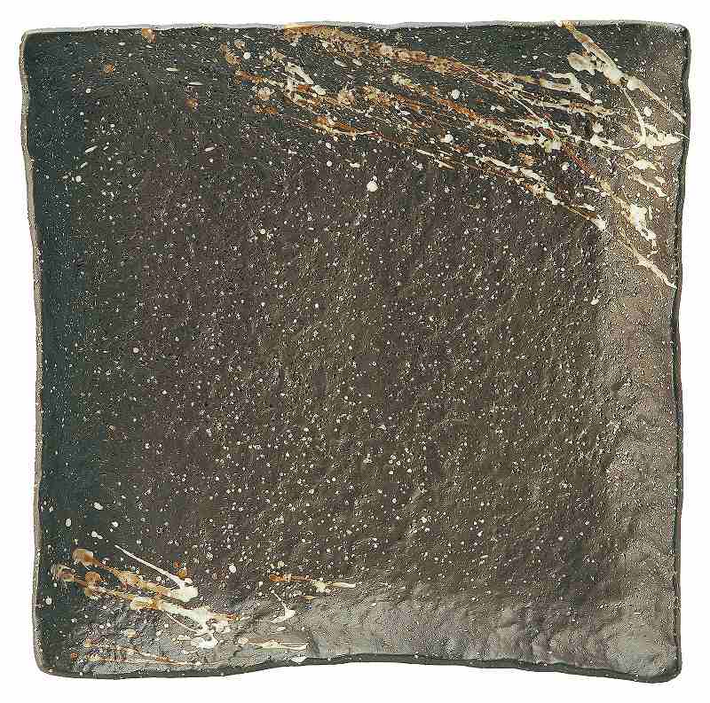 吹雪 石目21.5cm正角皿 51632062 KOYO 花伝 JAPANESE TABLEWARE vol.12