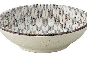 古代粉引き 矢絣 9.5cm浅ボウル 52262016 KOYO 花伝 JAPANESE TABLEWARE vol.12