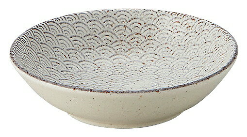 古代粉引き 青海波 13.5cm浅ボウル 52283015 KOYO 花伝 JAPANESE TABLEWARE vol.12