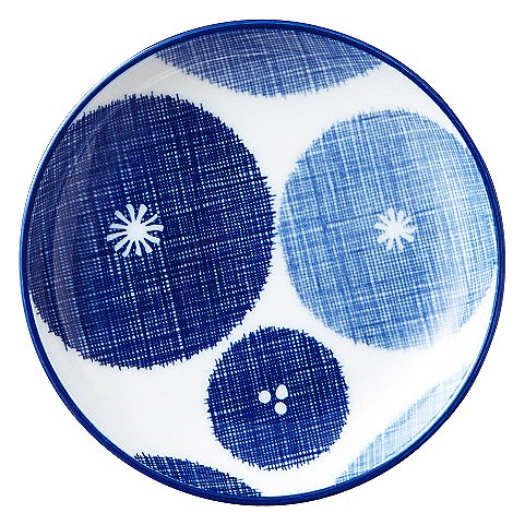 古青藍 藍花 13cm丸皿 52284109 KOYO 花伝 JAPANESE TABLEWARE vol.12