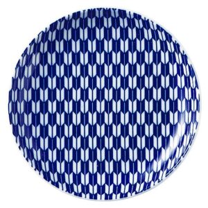 矢絣 青 15cm丸皿 52285008 KOYO 花伝 JAPANESE TABLEWARE vol.12