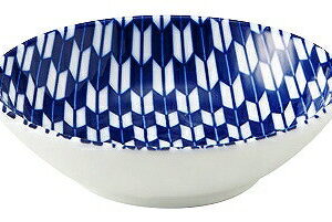 矢絣 青 9.5cm浅ボウル 52285016 KOYO 花伝 JAPANESE TABLEWARE vol.12