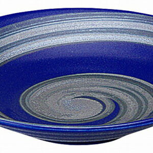 銀彩ブルー リップル16.5cm皿 53179006 KOYO 花伝 JAPANESE TABLEWARE vol.12