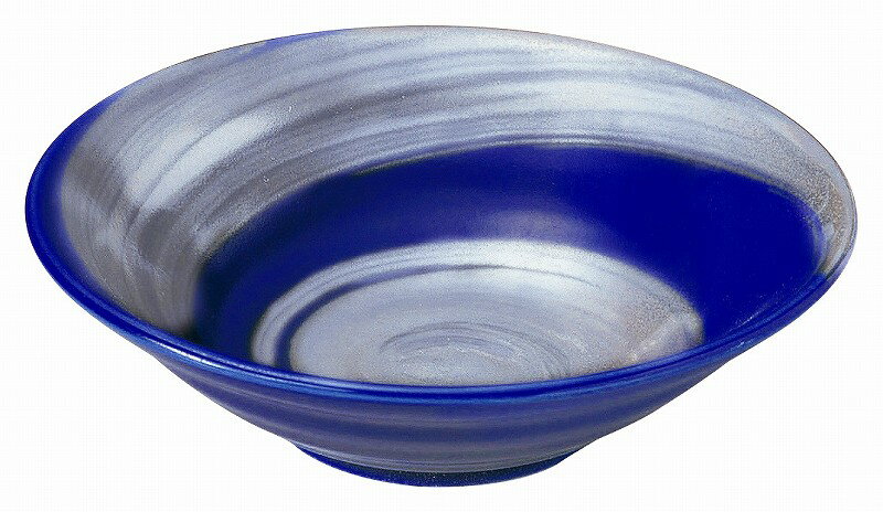 銀彩ブルー リップル16.5cm鉢 53179053 KOYO 花伝 JAPANESE TABLEWARE vol.12