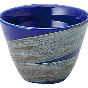 銀彩ブルー リップル碗 ミニ 53179071 KOYO 花伝 JAPANESE TABLEWARE vol.12