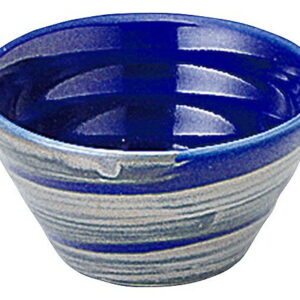 銀彩ブルー リップル碗 プチ 53179073 KOYO 花伝 JAPANESE TABLEWARE vol.12