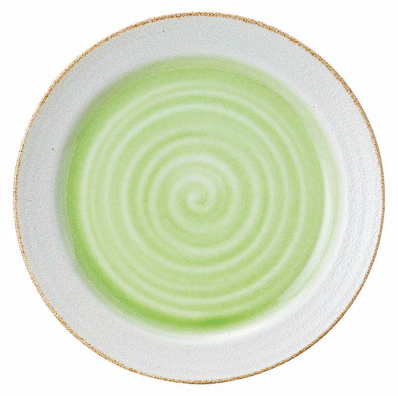 若草 21.5cm平皿 54527004 KOYO 花伝 JAPANESE TABLEWARE vol.12