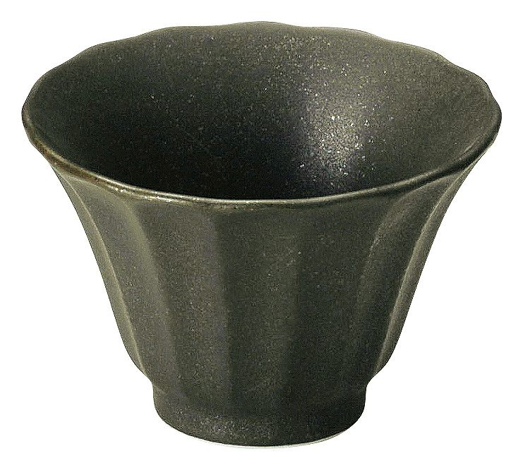 かすみ 黒 8cm深小鉢 56130091 KOYO 花伝 JAPANESE TABLEWARE vol.12