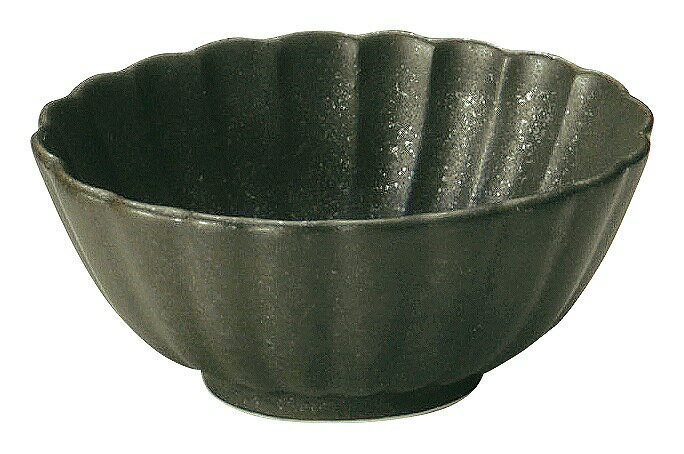かすみ 黒 7cm楕円小鉢 56130098 KOYO 花伝 JAPANESE TABLEWARE vol.12