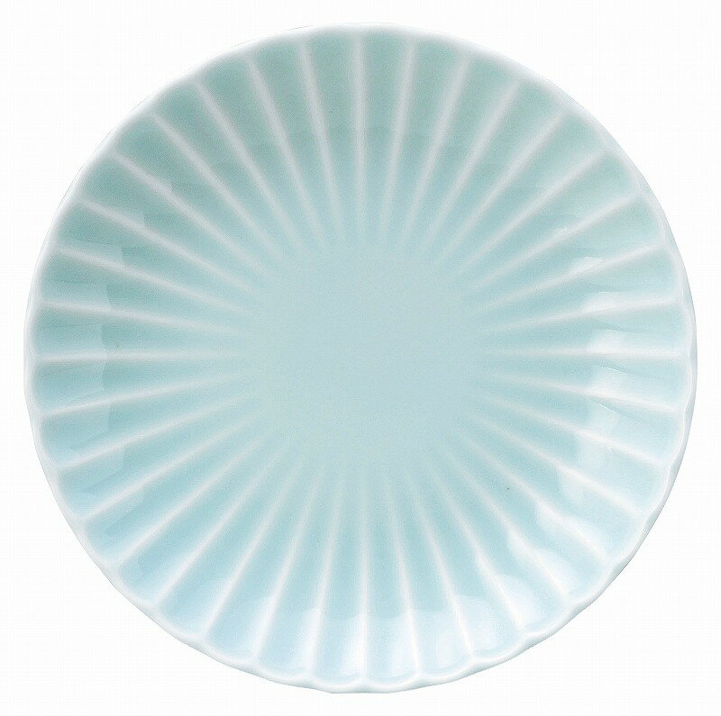 かすみ 青白 16.5cm丸皿 56180004 KOYO 花伝 JAPANESE TABLEWARE vol.12