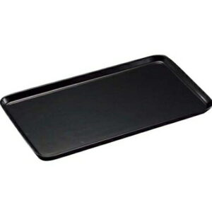 カンダ 陶磁器 角ケーキプレート渕無 黒 1個 6100270