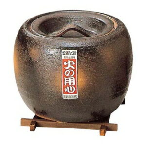 火消壷(板付)灰釉 小 00-2208 陶器製 φ175 1個 7435800
