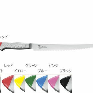 下村工業 龍治　ステンカラー　パンスライサー　23cm　グリーン 1本 ALY9204