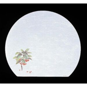 尺三 半月 懐石まっと 抗菌遠赤和紙(100枚入) WH-6 万両 12月から1月/業務用/新品/小物送料対象商品