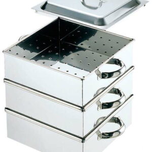 【ポイント20倍】EBM 業務用 電磁角蒸器(レギュラータイプ)42cm 2段【電磁調理器200V】 EBM vol.26[0929-03]すし器・蒸し器・セイロ類