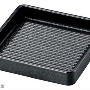 角肉皿 20cm 角 黒（塗無）