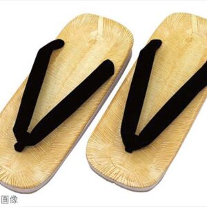 雪駄 黄チバサンド底 ＃44 大 黒丸