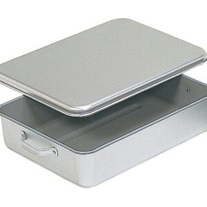 オオイ金属 アルマイト 天ぷら入 A型（蓋付）251-FC 内面フッ素加工 413×313 1個 8046310