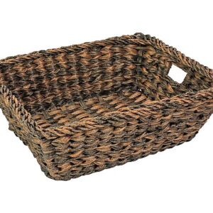 萬洋 PE マルチバスケット 小 450×350×H150mm コーヒーブラウン 91-443S 1個 2305710