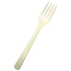使い捨てスプーン・フォーク(1本袋入) 特大フォーク アイボリー(100本入)/業務用/新品 /テンポス/小物送料対象商品