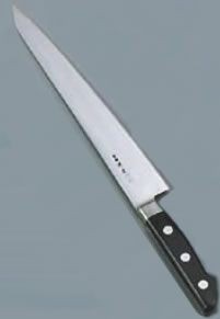 堺孝行 日本鋼(ツバ付)筋引 27cm【業務用包丁】【洋包丁】【キッチンナイフ】【洋食包丁】【業務用】
