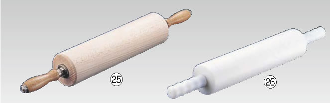 サーモ 木製ローリングピン 44915 30cm 【麺棒】【製パン用品】【業務用厨房機器厨房用品専門店】