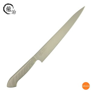 龍治　オールステンレス　筋引　24cm　RYO-112　ALY-91[関連：下村工業 RYUJI 日本製 業務用 精肉 洋包丁 精肉 スライサー オールステンレス]