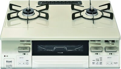 【中古】(新古品) リンナイ ガステーブル 【都市ガス用/右強火力】 RT66WH7RG-CWR 13A ラクシエファイン【ココットプレート同梱】 ガスコンロ クリームベージュ 大