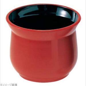 メラミン ガラ入れ 朱 3−1207−10