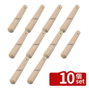 【10個セット】EBM(江部松) シナ材 当リ棒 (スリコギ棒) 12cm 12cm すりこぎ棒 No.7067800