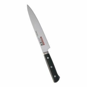 正広　MV-H鋼　カービング　フレキシブル　両刃　20cm　14962　プラ柄　AMS-L7[関連：マサヒロ MASAHIRO 日本製 抗菌 洋包丁 庖丁 精肉 カービングナイフ]