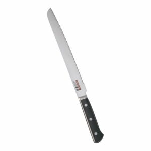 正広　MV-H鋼　ブレッド　波刃　24cm　14951　プラ柄　AMS-L5[関連：マサヒロ MASAHIRO 日本製 抗菌 洋包丁 パン切り包丁 庖丁 ベーカリーナイフ]