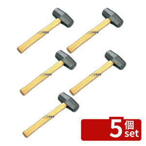 【5個セット】オーヱッチ工業 ハンマー (柄付) 石刃 SH-09PX 300×95 店舗備品/防災用品 No.8497000