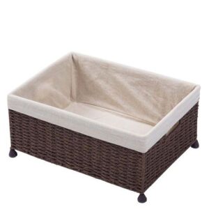 ペーパーバスケット 茶 足付 93−026(93−023)/業務用/新品/小物送料対象商品