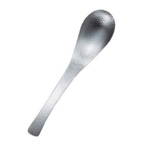 スプーン 18-8 和味 槌目入 レンゲスプーン 穴無 奥行38 長さ:180/業務用/新品/小物送料対象商品