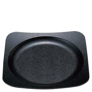 渕丸角皿 黒石目/業務用/新品/小物送料対象商品
