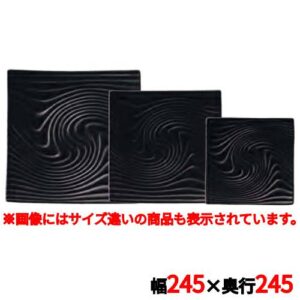 アンビエンテ TEIEN正角皿(M)AM03247BBK 幅245×奥行245×高さ20(mm)/業務用/新品/小物送料対象商品
