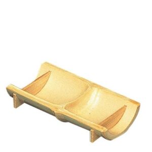 モーソー竹 中節皿 小 105×50×H20(22−119−8)/業務用/新品/小物送料対象商品