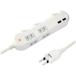 4AC-2USB-3.4A SW 雷 1.2m WH