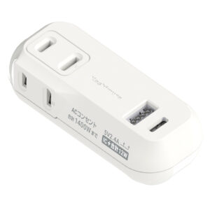 2AC2USB A+C 12W リバーシブル 自動識別 WH