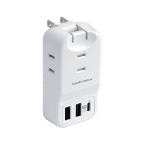 3AC3USB 2A+C PD20W リバーシブル 自動識別 WH