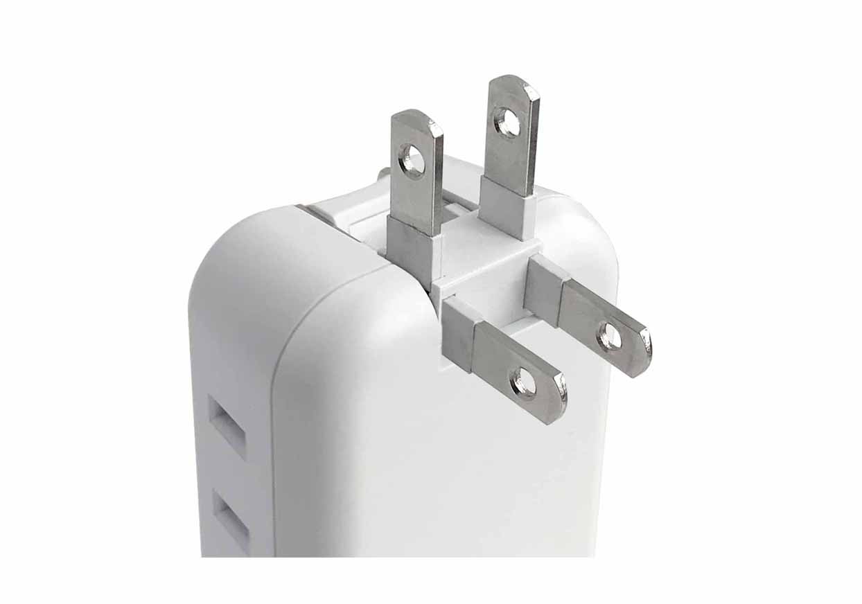 3AC3USB 2A+C PD20W リバーシブル 自動識別 WH - 画像 (2)