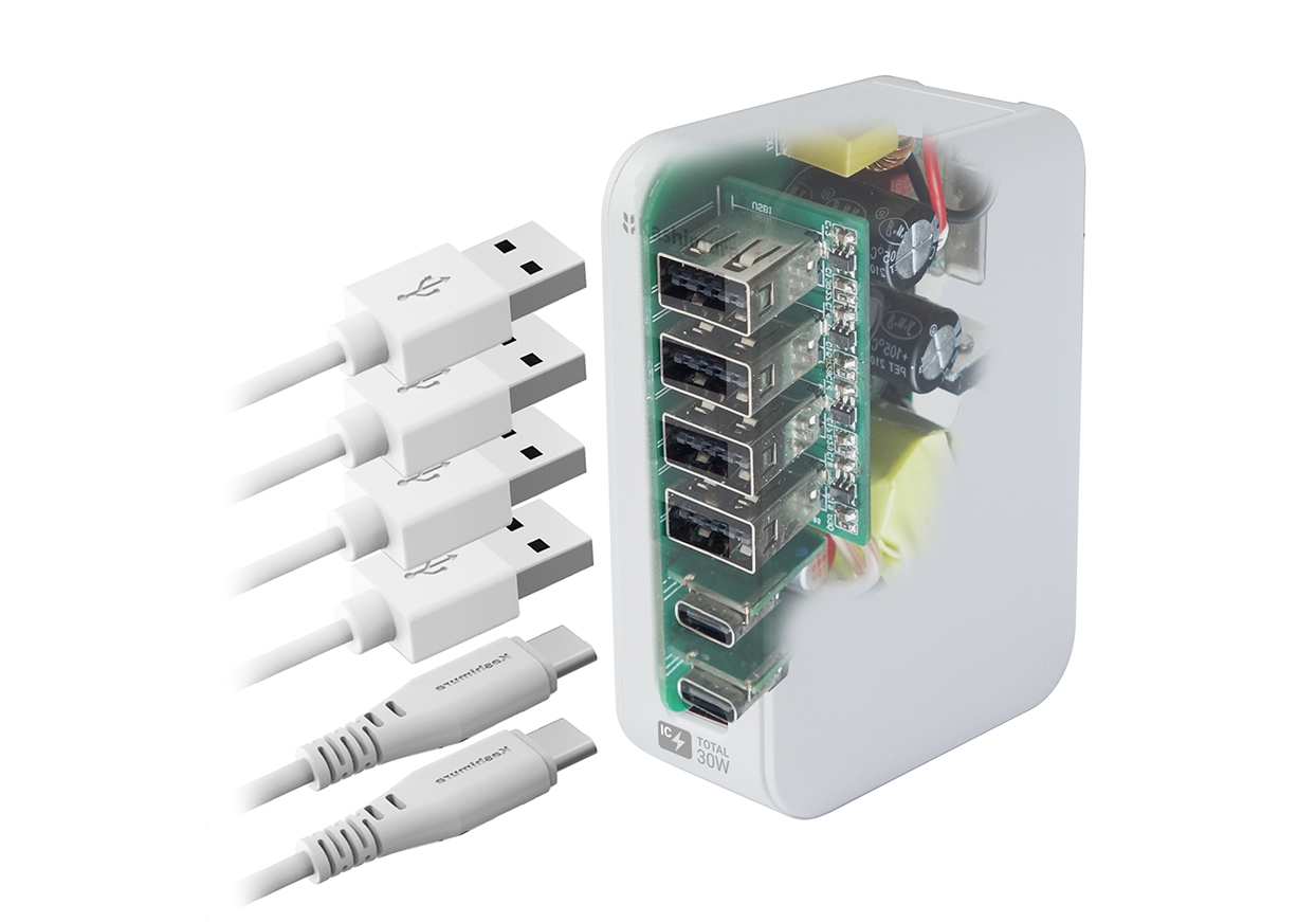 AC USBA4+C2 6A 自動識別 リバーシブル - 画像 (3)